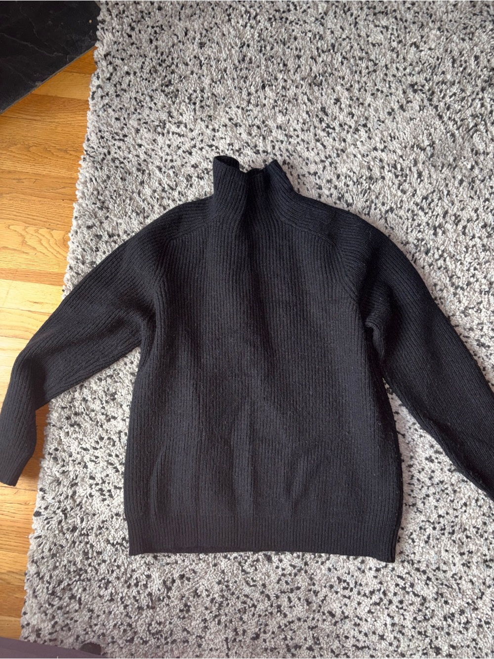 OAK + FORT Black Turtleneck Sweater
